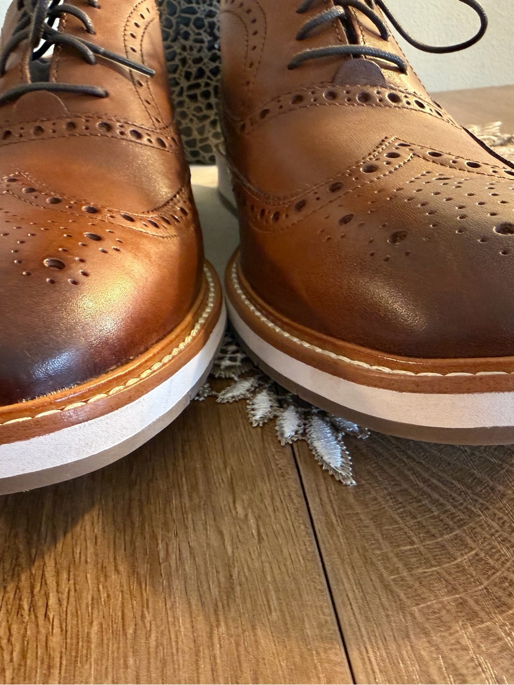 Men’s Cole Haan Wing Tipped Toe Oxfords made in Vietnam 12 M NWOB - Picture 6 of 10